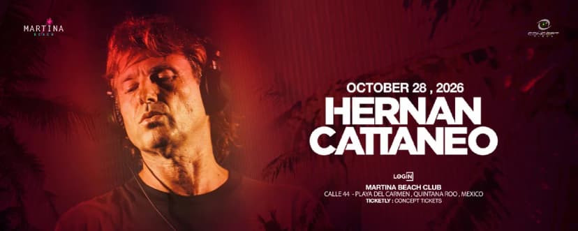 hernan cattaneo @ playa del carmen Martina beach club 